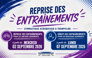 REPRISE DES ENTRAINEMENTS - Saison 2026-2027
